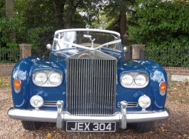 White Rolls Royce Limousine wedding car in Poole