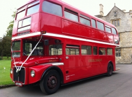 Red London Bus for weddings in Bristol