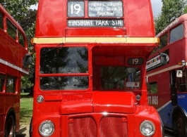 Classic Red London Bus for weddings in Ipswich