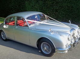 Silver Daimler for weddings in Brighton