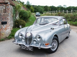 Classic Jaguar S Type wedding car hire in Lewes