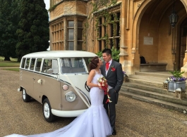 Splitscreen Campervan wedding hire in Northampton