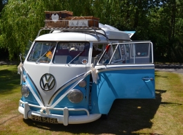 Splitscreen VW Campervan for weddings in Stroud