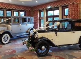 Vintage 1930s wedding car hire in Godalming