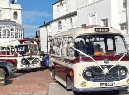 Vintage coach for weddings in Rye