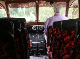 Vintage wedding bus for hire in Camberley