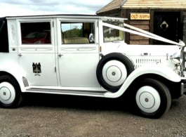 Vintage style wedding car in Southsea