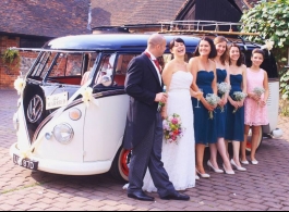 Splitscreen VW Campervan for weddings in Silverstone