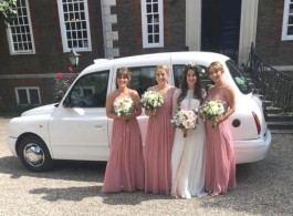 White Taxi for weddings in Canterbury