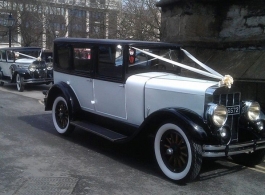1927 vintage car for wedding hire in Tavistock