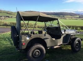 1943 Jeep for wedding hire in Chepstow