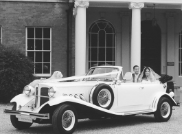 White vintage Beauford for weddings in Potters Bar