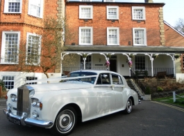 White Rolls Royce Silver Cloud for weddings in Bromley